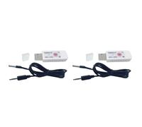 Bosiyrggrl 2X Thermomètre USB Capteur de Température pour Ordinateur Sonde de Température Aquarium Industrie Moniteur à Distance TEMPer1F
