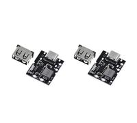 Bosiyrggrl 2X Type-C USB 5V 2A Boost Converter Module d'alimentation Élévateur de Batterie au Lithium Panneau de Protection de Charge Chargeur DIY, sans Soudure