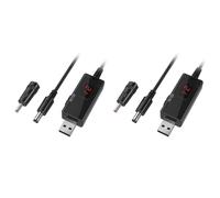 Bosiyrggrl 2X USB à 9V, 5V à 12V Step Up, Câble USB DC 5V Boost à 9V 12V Voltage Convertisseur 1A Ligne électrique de Transformateur de Tension élévatrice