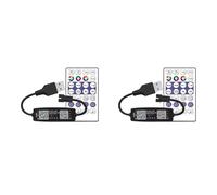 Bosiyrggrl 2X WS2812B Contrôleur Télécommande Bluetooth Musique APP Contrôle pour Pixel LED Bande Lumineuse SK6812 WS2811 WS2812 USB 5V