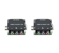 Bosiyrggrl 2X YUV vers RGBS YPBPR vers SCART YPBPR vers VGA Component Transcoder Converter Console de, RGBS to Color Difference Composant