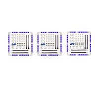 Bosiyrggrl 3 Ensemble Connecteur de Bande de LED 4 Broches 10 mm Connecteur de Bande de Lumière RVB sans Soudure pour 5050 SMD - Connecteurs Gapless, Connecteurs en Forme de L