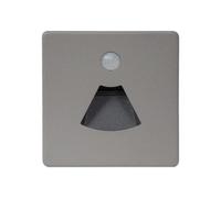 Bosiyrggrl 3W LED Lumière de Nuit à Détection de Mouvement, Intégrée à L'Escalier, Étanche, avec Détecteur de Mouvement, Veilleuse à Détecteur de Mouvement pour Bateau, Navire, Remorque, Gris
