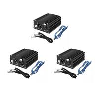 Bosiyrggrl 3X Alimentation FantôMe 1 Canal 48 V avec Câble de Microphone XLR 3 Broches pour Microphone à Condensateur ÉQuipement D'Enregistrement de Musique
