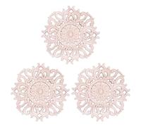 Bosiyrggrl 3X Beaucoup Bois Sculpté Long Onlay Applique Murs de Fleurs Non Peints Armoires Type de Décor de Porte: 15 cm Type A