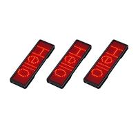 Bosiyrggrl 3X Bluetooth LED Name Badge Rechargeable Signe Bricolage Programmable Affichage du Tableau de Messages Déroulant LED, Type 2