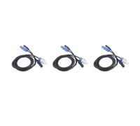 Bosiyrggrl 3X Câble Powercon Combinaison de Prise Powercon et de Ligne de Signal XLR pour Le Transit du Signal de Connexion d'alimentation Lumineuse (A)