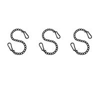 Bosiyrggrl 3X Chaîne de Chaise Suspendue en Acier avec 6 Mousquetons, Ensemble de Chaîne de Hamac de Balançoire de Porche Robuste, pour Balançoires de Hamac (66 cm)