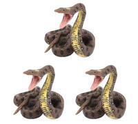 Bosiyrggrl 3X Modèle de Serpent de Jouet pour Enfants Simulation Reptile GéAnt Python Grand Python Modèle de Serpent Animal