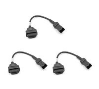 Bosiyrggrl 3X OBD Câble de Moto pour Câble de Diagnostique de Câble de Prise 4 Broches 4Pin à Adaptateur OBD2 16 Broches
