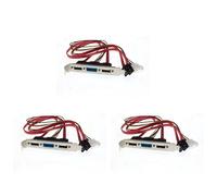 Bosiyrggrl 3X PC Bricolage SATA vers ESATA et 4Pin IDE Power PCI Fente de Support Câble Profil Pleine Hauteur pour Disque Dur Externe