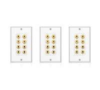 Bosiyrggrl 3X Plaque Murale pour Panneau de CinéMa Maison avec 8 Panneaux Muraux pour Panneau Audio
