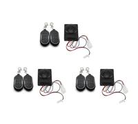 Bosiyrggrl 3X SystèMe D'Alarme VéLo ÉLectrique Double TéLéCommande 36V 48V 60V 72V pour VéLo ÉLectrique/Scooter Ebike/ContrôLeur sans Brosse