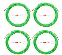 Bosiyrggrl 4 Ensemble 10M 33Ft Fish Tape Cable Puller Kit 4.5Mm Pet Extracteur de Câble Électrique à Travers L'Enfileur de Dispositif de Guidage de Mural