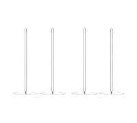 Bosiyrggrl 4 Pièces Acrylique Donut Stands Clair Bagels 5,9 Pouces Rond Support de Support Donut Dessert Stand Table pour Noël Fête d'anniversaire de Mariage