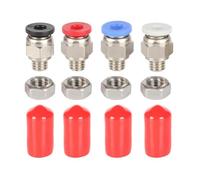 Bosiyrggrl 4 X 2,5 mm Boîte Sèche de Bricolage pour Filaments PLA - Connecteur Pneumatique PC4-M6 avec Écrou pour Les Pièces Imprimantes 3D