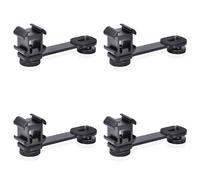 Bosiyrggrl 4X Adaptateur Universel de Support D'Extension de Support D'Extension de Support de Chaussure Froide Triple pour Le Stabilisateur de Cardan de Téléphone DSLR de Lumière Vidéo LED