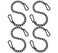 Bosiyrggrl 4X Chaîne de Chaise Suspendue en Acier avec 2 Mousquetons, Ensemble de Chaîne de Hamac de BalançOire de Porche Robuste