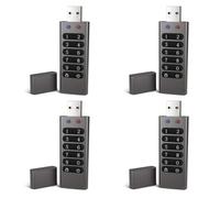 Bosiyrggrl 4X Clé USB SéCuriséE e MéMoire de Mot de Passe MatéRielle 32 Go CryptéE avec Clavier U Disque Flash