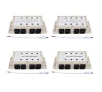 Bosiyrggrl 4X Dc12-24V 8 Canaux Dmx512 de Sortie de Canal Mené Le Distributeur de Diviseur D'Amplificateur de Signal de Contrôleur pour Les ÉQuipements à