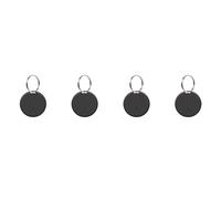 Bosiyrggrl 4X Mini Traqueur GPS sans Bluetooth 5.0 Dispositif Anti-Perte Localisateur Intelligent Traqueur de Porte-CléS pour Animaux de Compagnie avec Porte-CléS Noir