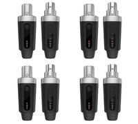 Bosiyrggrl 4X Nouveau Système D'Adaptateur XLR Transmetteur Récepteur de Microphone sans pour Microphone Dynamique Guitare Mélangeur Audio Système de Sonorisation