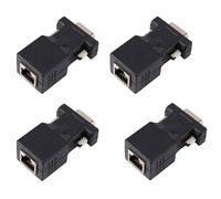 Bosiyrggrl 4X VGA Extenseur Mâle À LAN Cat5 Cat6 RJ45 Adaptateur de Câble Réseau