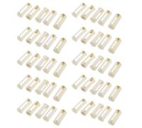 Bosiyrggrl 50Pcs Rond 3X 1.5V AAA Support de Batterie Boitier Boite Contenance Blanc
