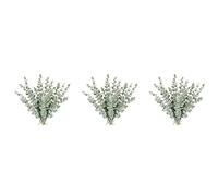 Bosiyrggrl 54 Morceaux de Tiges D'Eucalyptus Tiges de Feuilles D'Eucalyptus Artificielles Branches de Feuilles Tactiles Grises Véritables