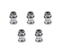 Bosiyrggrl 5X 22.2mm Casque de Vélo 1 Pouce à Engrenage Fixe de Course de Casque de Vélo Roulement à Pignon Fixe Vélo de Route en Alliage D'Aluminium Casque, Argent