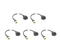 Bosiyrggrl 5X 6 à 16 Broches OBD2 Connecteurs Outils de Diagnostique Câbles D'Extension OBD Adaptateurs pour Moto SéRie Z