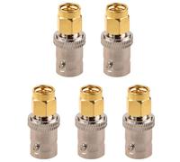 Bosiyrggrl 5X Connecteur/Adaptateur SMA Or Male vers BNC Argent