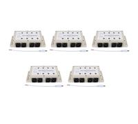 Bosiyrggrl 5X Dc12-24V 8 Canaux Dmx512 de Sortie de Canal Mené Le Distributeur de Diviseur D'Amplificateur de Signal de Contrôleur pour Les ÉQuipements À