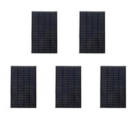 Bosiyrggrl 5X Haute Qualite Systeme de Module de Panneau Solaire Polycristallin D' Stockee de 18V 2.5W Chargeur de Cellules Solaires 19,4 X 12 X 0,3 cm