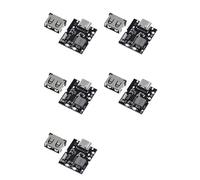 Bosiyrggrl 5X Type-C USB 5V 2A Boost Converter Module d'alimentation Élévateur de Batterie au Lithium Panneau de Protection de Charge Chargeur DIY, sans Soudure