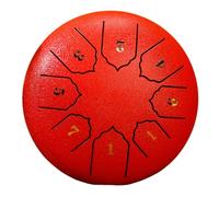 Bosiyrggrl 6 Pouces 8 Tons Son Tambour de Pluie Extérieur Tambour de Pluie Instrument de Percussion Yoga Méditation Exclusif Rouge