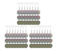 Bosiyrggrl 72 Pièces Disques Répulsifs pour Oiseaux Dispositif de Suspension RéFléchissant pour éloigner Les Oiseaux comme Les Pics