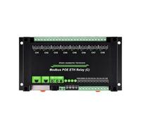 Bosiyrggrl 8-Module de Relais à Canal Double Port Ethernet Modbus RTU Protocole Alimentation PoE Support Port Réseau Communication en Cascade