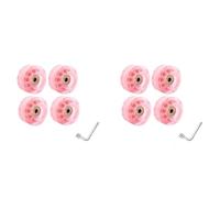 Bosiyrggrl 8 Roues de Patin à roulettes 32 X 58 mm 82A avec Roulements pour Une Utilisation en Intérieur ou en Extérieur, avec Clé à Molette Portable