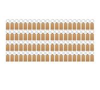 Bosiyrggrl 80 PièCes SéRies Rectangle Vierge Porte-CléS en Bois Bricolage Porte-CléS en Bois éTiquettes CléS Peuvent Graver des Cadeaux de Bricolage