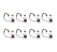 Bosiyrggrl 8X Microphone Haut-Parleur pour CaméRa de SéCurité ExtéRieure ÉTanche pour CaméRa IP Enregistrement Audio Interphone Radio Bidirectionnel