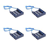 Bosiyrggrl 8X Panneau USB 3.0 avec PéRiphéRique/Disque Dur 3,5 Pouces ou SSD/HDD 2,5 Pouces vers Disquette 5,25 vers Support de Plateau de Baie de Lecteur Optique