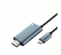 Bosiyrggrl Adaptateur Convertisseur USB C vers Compatible Type-C 4K 60Hz pour Câble HDTV, Câble de Conversion Vidéo HD pour Écran de Télévision et D'Ordinateur.