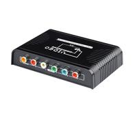 Bosiyrggrl Adaptateur Convertisseur Ypbpr vers Composant Compatible avec Port 5- pour Câble Vidéo HD pour -DVD TV avec Support Audio