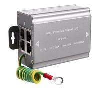 Bosiyrggrl Adaptateur de Câble Réseau Multiport 100 M, 4 Ports RJ45, Caméra, Protection Contre Les Surtensions, Parafoudre, Surveillance