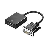 Bosiyrggrl Adaptateur de Convertisseur Power AV VGA vers avec Audio pour PC, /, Régler la Boîte Supérieure, TV, Surveiller A