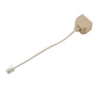 Bosiyrggrl Adaptateur de Ligne de Telephone Jack RJ11 Male vers Double RJ11