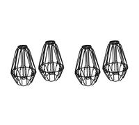 Bosiyrggrl Ajustable Abat-Jour Cage Métallique, Paquet de 4 Cage à Oiseaux En Métal Ampoule Garde île Pendentif Luminaire Support de Lampe Goutte