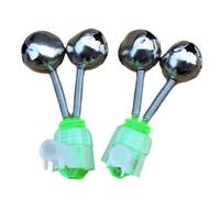 Bosiyrggrl Alarme de Pêche Canne à Pêche Cloche Canne à Pince Pointe Cloche Accessoires de Pêche Cloche en Spirale en Métal Extérieur