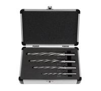 Bosiyrggrl Alésoir de Mandrin Conique M2 HSS, Ensemble de 4 Forets D'Alésoir de Construction de Pont, pour Aligner ou Agrandir les Trous, Installation Facile et